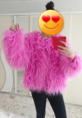 Faux Fur Coats Y2k Punk Rave Winter Jackets
