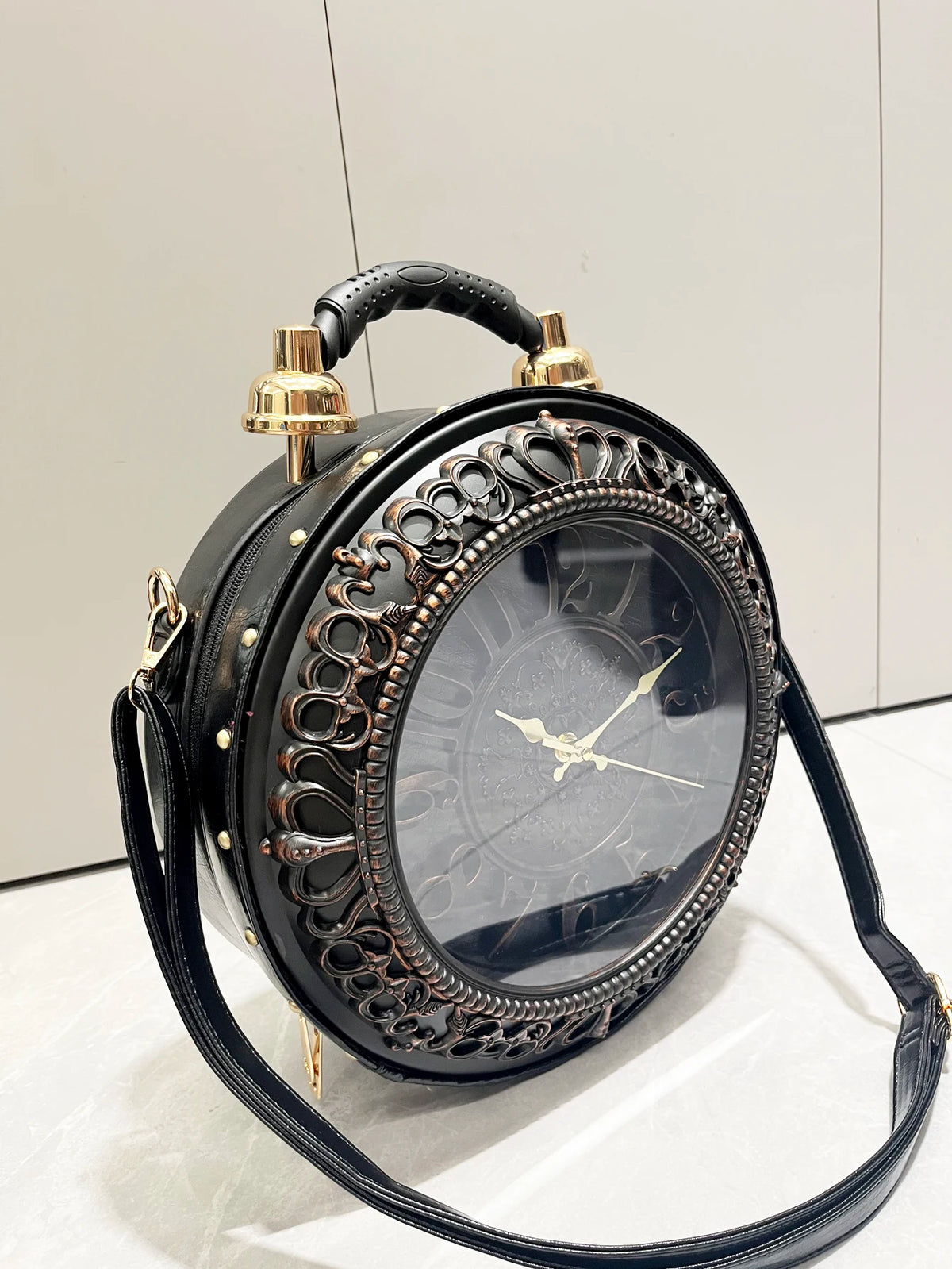 Steampunk Station Clock Handbags Shoulder Bags