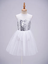 Girls Ballet Gymnastics Figure Ice Skating Sequin Leotard Tutu Dress Performance Dancewear