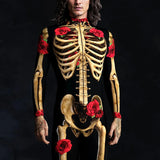 Skeleton Bodycon Jumpsuit Halloween Cosplay Costume Day Of The Dead Outfit