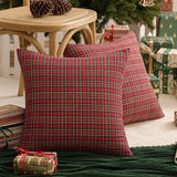 Christmas Plaid Cushion Pillow Covers Plush Pillows for Couch Sofa Living Room Decoration Nordic Home Decor