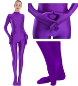 Cat Burglar Adult Spandex Full Body Zentai Footed Jumpsuit Unisex Bodysuit Unitard Halloween Costume