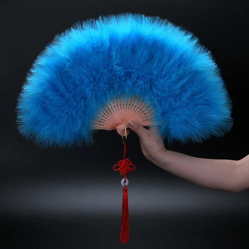 Feather Folding Fan