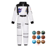 Kids Astronaut Costume Space Suit Halloween Cosplay Space Explorer Performance Book Week Costumes Children's Jumpsuit Spaceman Boys Girls