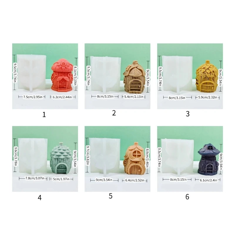 Fairy House Candle Making Silicone Moulds DIY Crafts