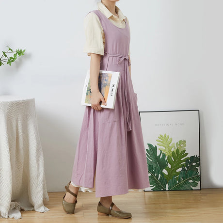 Martha's Washed Cotton Aprons Florist Gardening Coffee Shops Kitchen Pinafore Aprons