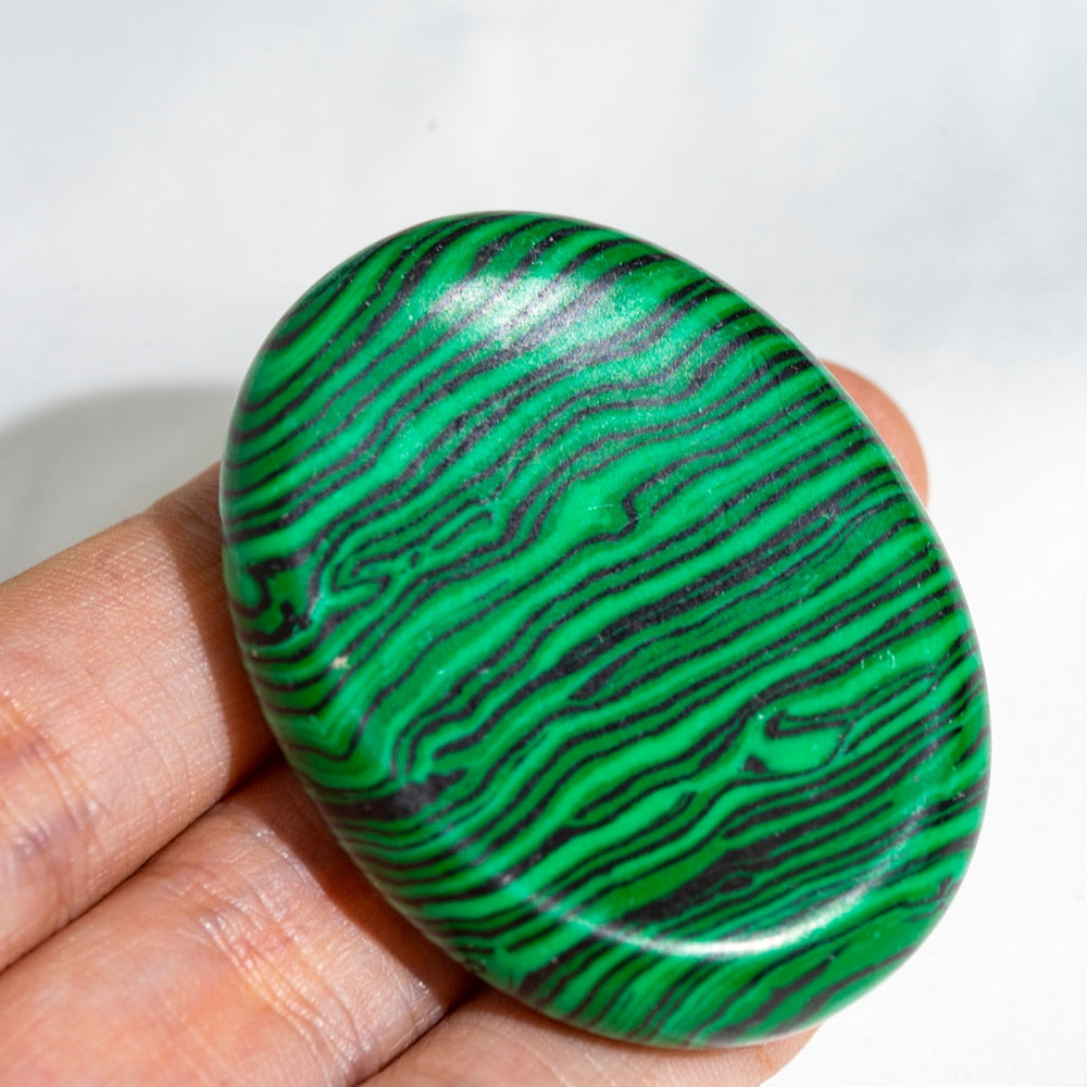Thumb Pad Worry Stones Crystal Healing Seven Chakra Stones