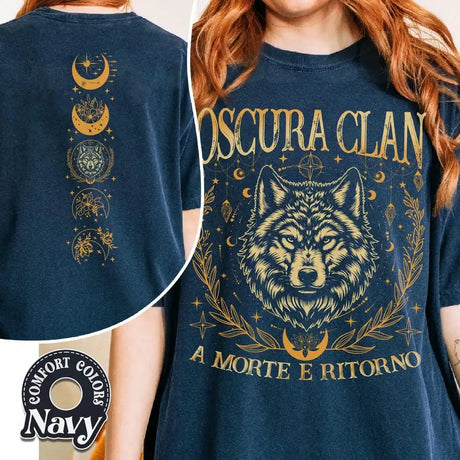 Oscura Clan T-Shirt Unisex Cotton Tee A Morte E Ritorno Zodiac Academy