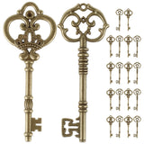 Twenty Large Skeleton Keys Antique Bronze Vintage Key Charms DIY Handmade Craft
