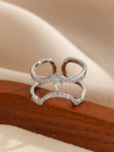 Zircon Nail Jewellery Wearable Art Finger Tip Rings
