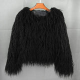 Faux Fur Coats Y2k Punk Rave Winter Jackets
