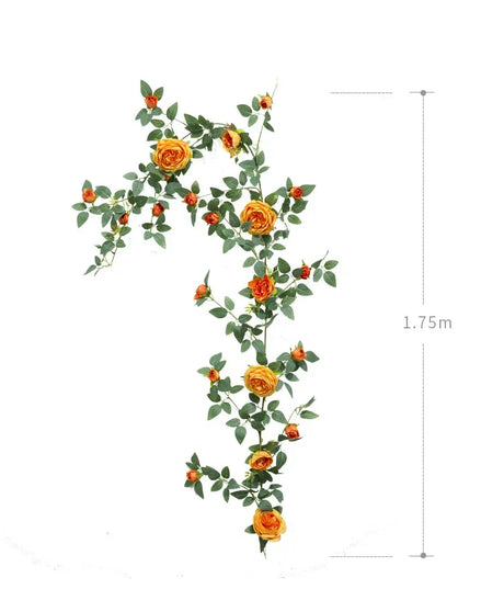 Artificial Sweetheart Roses Silk Fake Flowers Vines Party Decoration