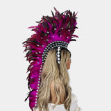 Handcrafted Feather Mohawk Headdresses Carnival Party Costumes