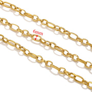 1meter PVD Gold Plated Stainless Steel Thick Large Heavy Chains Necklace Bracelet DIY Jewellery Making Finding