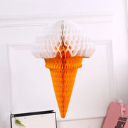 Ice Cream Honeycomb Paper Decorations