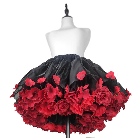 Handmade Flower Bomb Lolita Petticoat Skirt