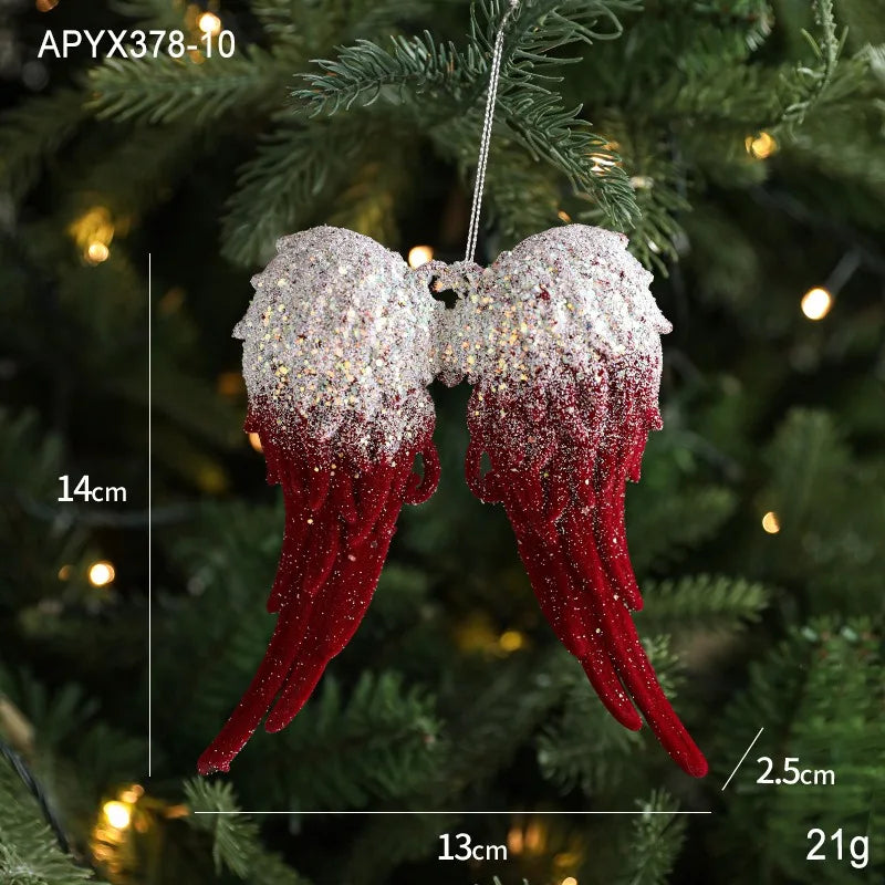 Christmas Snow Kissed Hanging Ornaments Ballet Girl Elk Swan