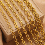 1meter PVD Gold Plated Stainless Steel Thick Large Heavy Chains Necklace Bracelet DIY Jewellery Making Finding