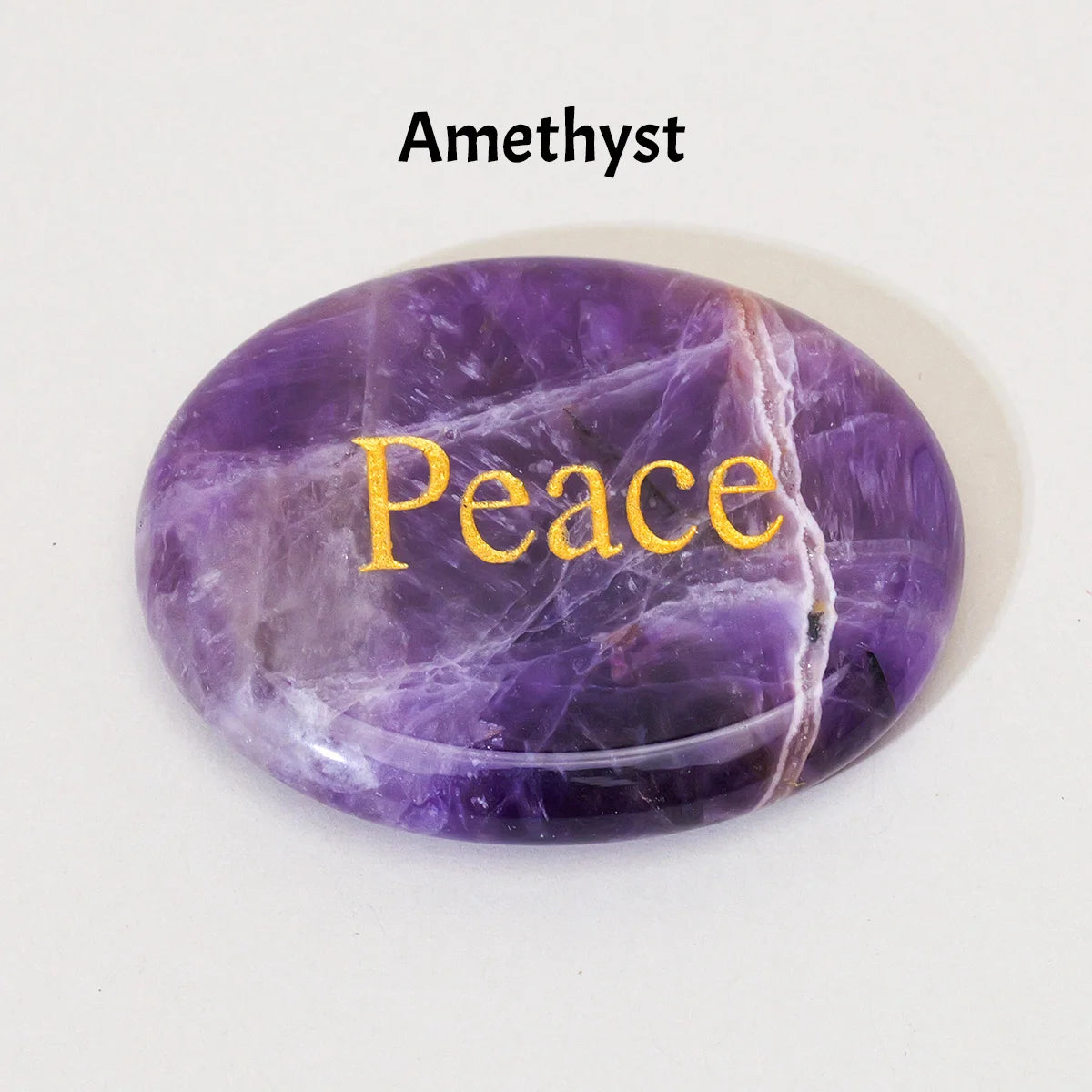 Natural Crystal Thumb Worry Stone for Meditation Anxiety Charkas