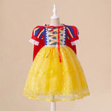 Toddler Princess Alice Belle Jasmine Mermaid Dress Baby Halloween Cosplay Costume