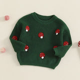 Childrens' Embroidered Mushroom Sweater