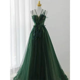 Laurel's Green Formal Gown Custom Made to Measure Evening Dress