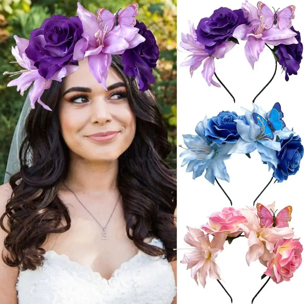 Butterfly Rose Floral Fascinators