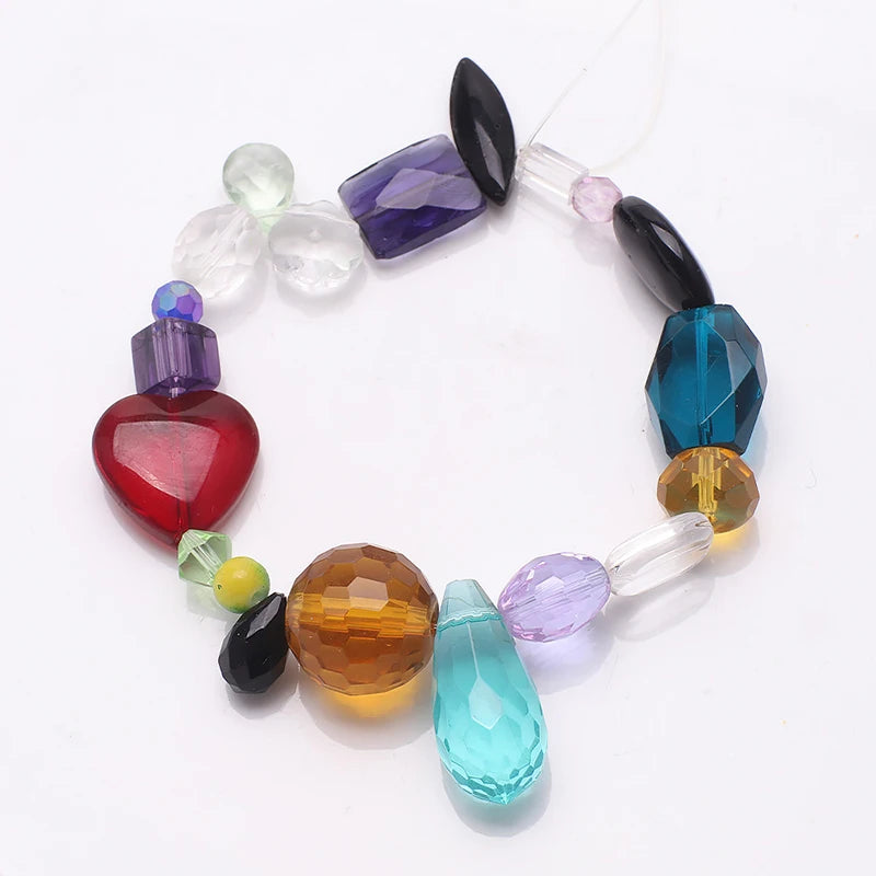 45g Mixed Glass Beads for Jewellery Making DIY Bracelet Necklace