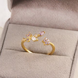 Sweet and Dainty Colourful Zircon Rings Gift Idea