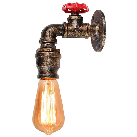 Industrial Water Pipe Wall Lights Lamp Sconce Lighting