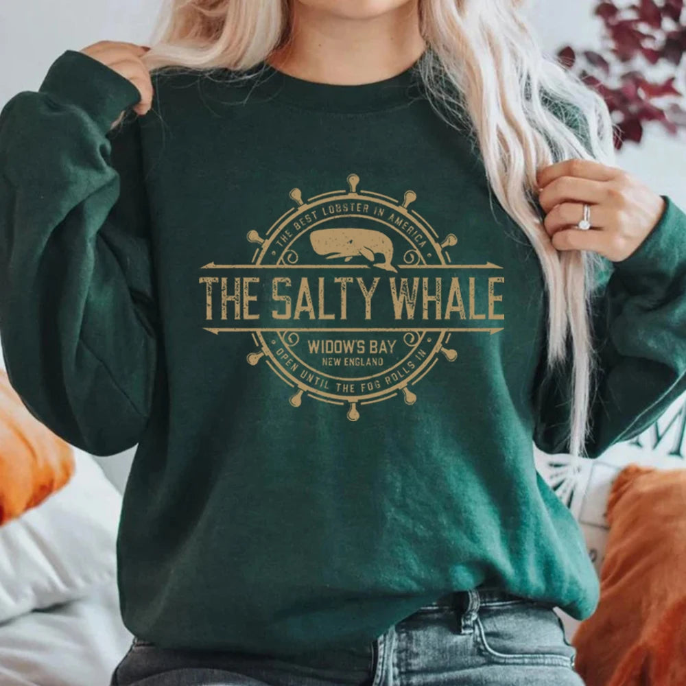 Widow's Bay Horror TV Series Unisex Sweatshirt The Salty Whale of Widow's Bay Seafood Restaurant Bar Pub