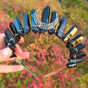 Goddess Crowns Raw Crystal Quartz Tiara Headbands