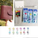 Painters Pocket Kit A9 Three-Ring Mini Loose-Leaf Leather Notepad Painting Supplies