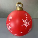 60cm Outdoor Christmas Inflatable Baubles PVC Giant Xmas Balls Decorations Toy Ball