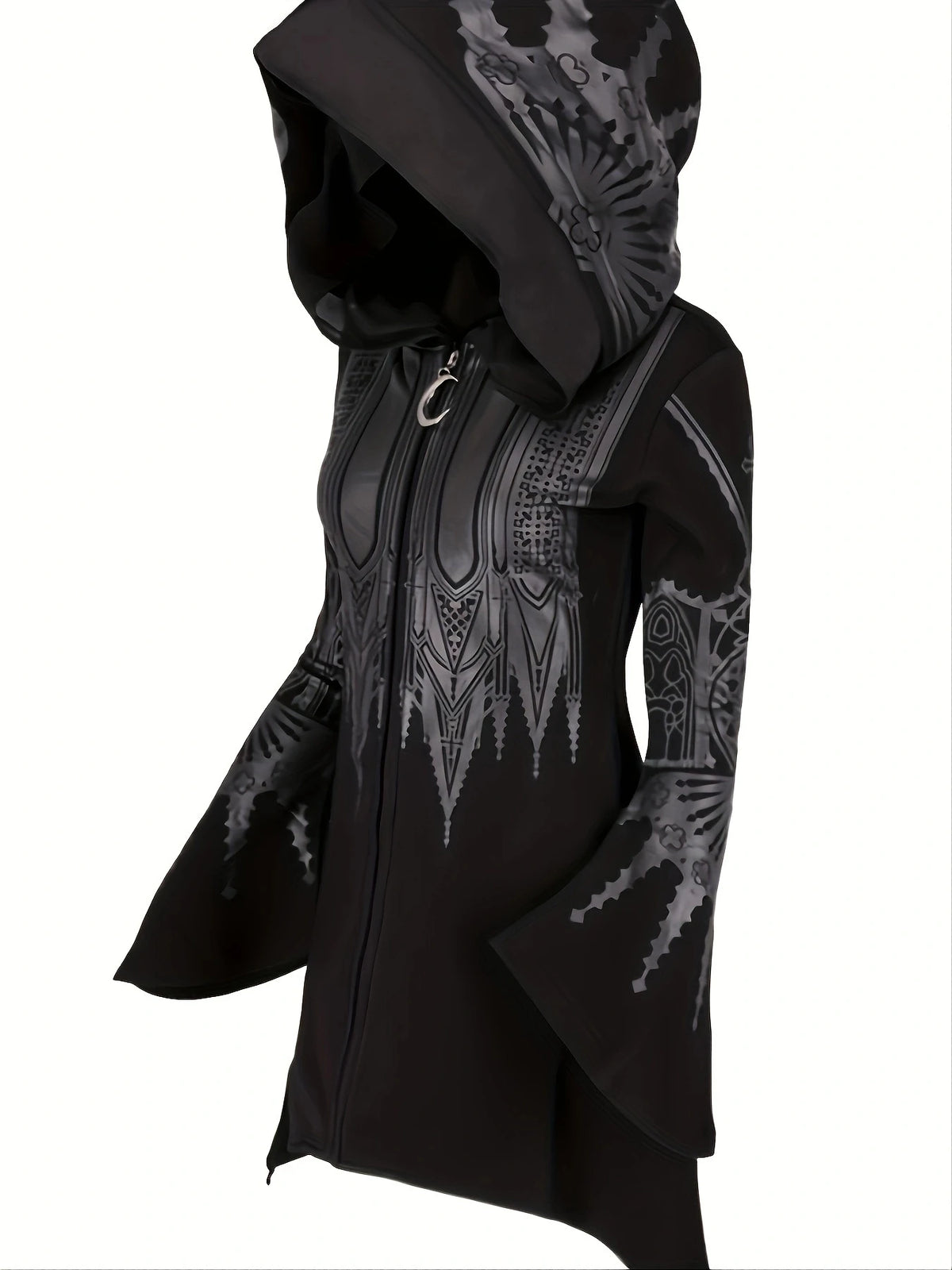 Assassin's Hoodie Asymmetric Sweatshirt with Hood
