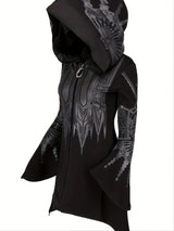 Assassin's Hoodie Asymmetric Sweatshirt with Hood