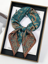 Paisley Print Scarf Square Bandana Neckerchief Hair Ribbon Headband Hair Accessories