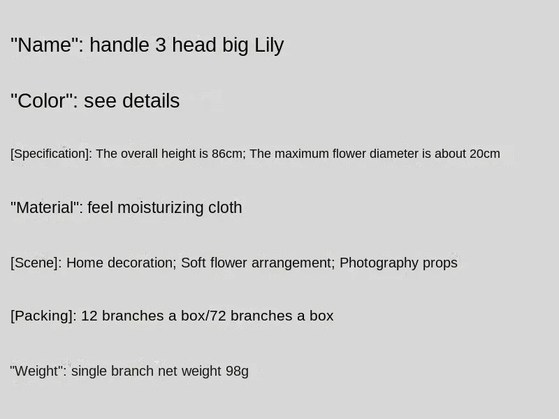 Lily Flower 86CM Artificial Flower Arrangement
