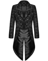 Mens Gothic Steampunk Tailcoat Medieval Brocade Damask Jackets