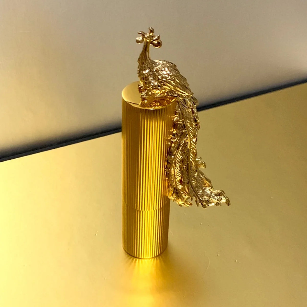 1pc Empty Lipstick Tube Metal 3D Gold Phoenix Lipstick Bottle 12.1mm DIY Makeup Packaging Lip Balm Tube