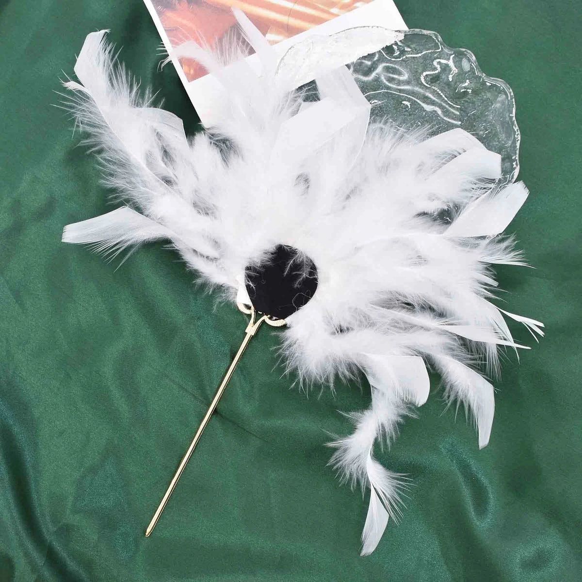 Peacock Feather Hairpins