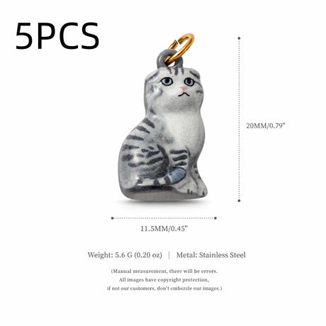 Our Beloved Pets Animal Charm Pendants Stainless Steel PVD 18K Gold Plated For DIY Necklace Bracelet Jewellery Making