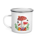 Woodland Mushrooms Enamel Camping Mug