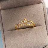 Sweet and Dainty Colourful Zircon Rings Gift Idea