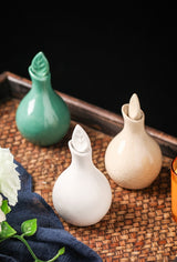 Leaf Cracked Glaze Essential Oil Pots 100ml Ceramic Aromatherapy Scented Home Decor Bottle