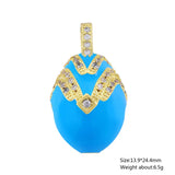 Enamel Easter Egg Pendants 18K Gold Plated Charms For DIY Earrings Necklaces Jewellery Making