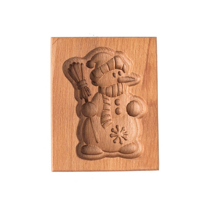 Wooden Shortbread Mould Cookie or Clay Embossing Moulds