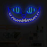 Cheshire Cat LED Neon Wall Art Halloween Decoration