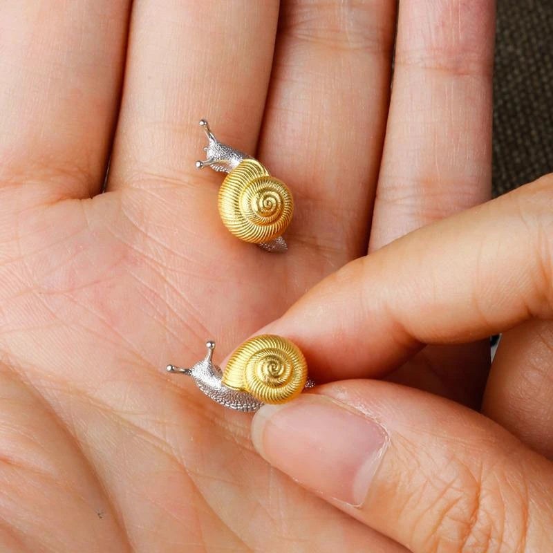 Slow Down Snail Earrings