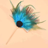 Peacock Feather Hairpins